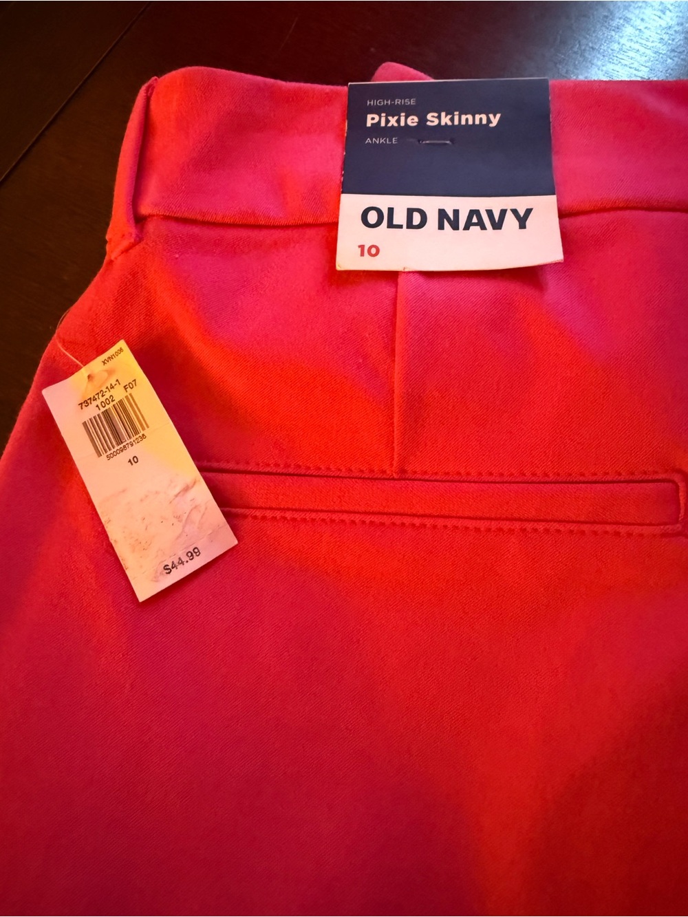 Old Navy Pixie Skinny Ankle Leggings - Bright Coral Pink